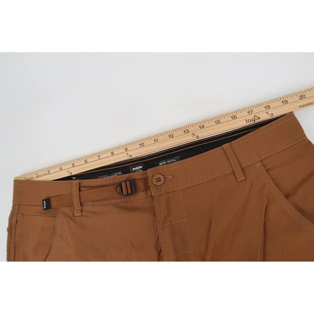 prAna Stretch Zion Cargo Shorts II Mens 38 Brown Hiking Outdoor 10